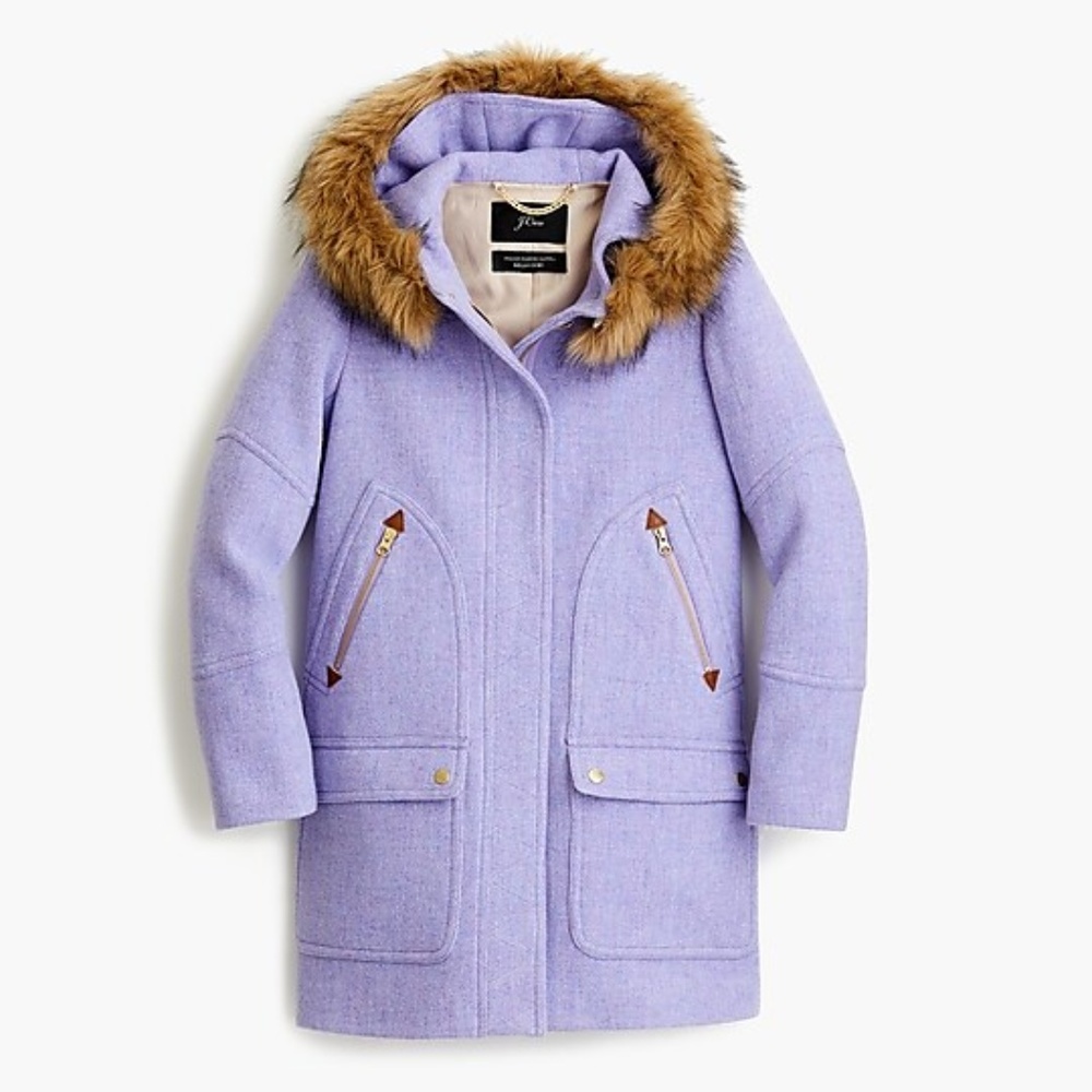 J.Crew Petite chateau parka in Italian stadium-cloth wool